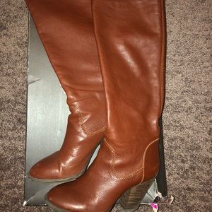 Cognac Vince Camuto boots